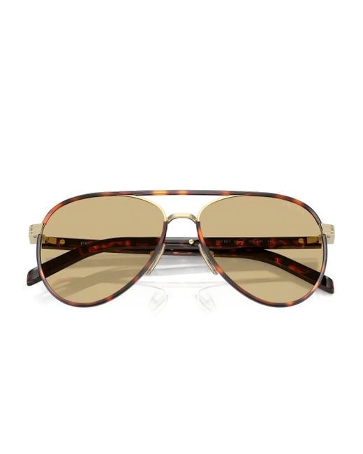 Prada Natural Pilot-Frame Sunglasses