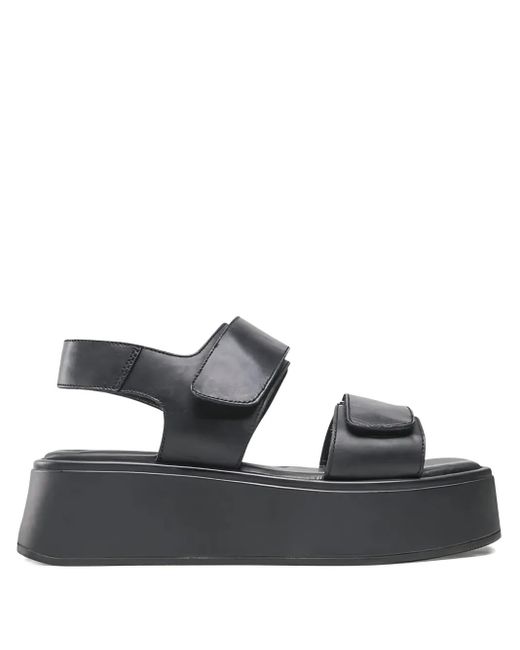 Vagabond Black 50Mm Courtney Double-Strap Platform Sandals