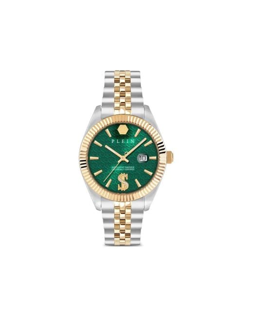 Reloj New Date Superlative de 41 mm Philipp Plein de hombre de color Green
