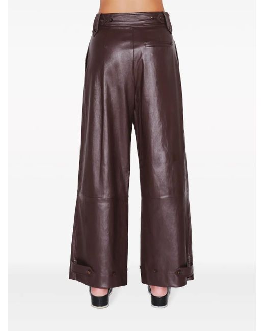 Rosetta Getty Gelaagde Broek in het Purple