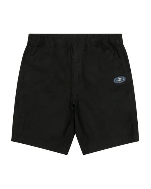 メンズ Aape By A Bathing Ape ロゴパッチ ショートパンツ Black