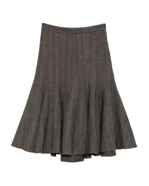 JNBY Gray Wool Skirt