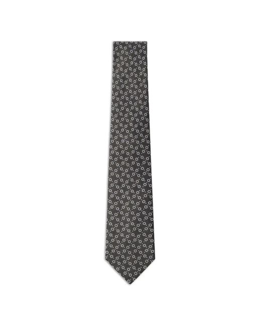 Hackett White Natte Circle Dot Tie for men