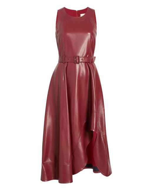 Cinq  Sept Women's Red Zelda Vegan-Leather Dress