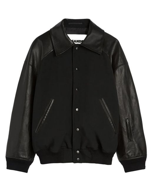 メンズ Jil Sander レザージャケット Black