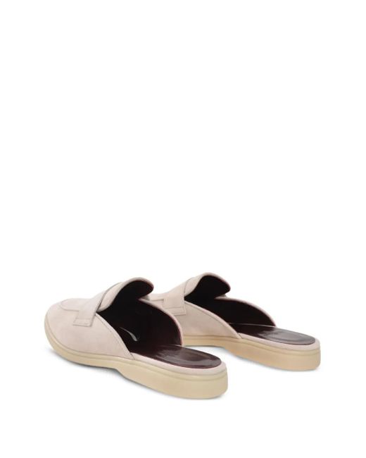 Bougeotte White Suede Mules