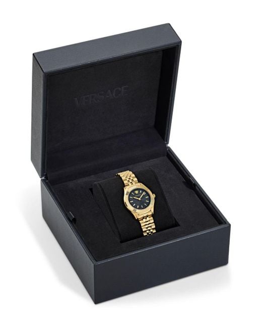 Versace Greca Time Lady 30 Mm Horloge in het Metallic