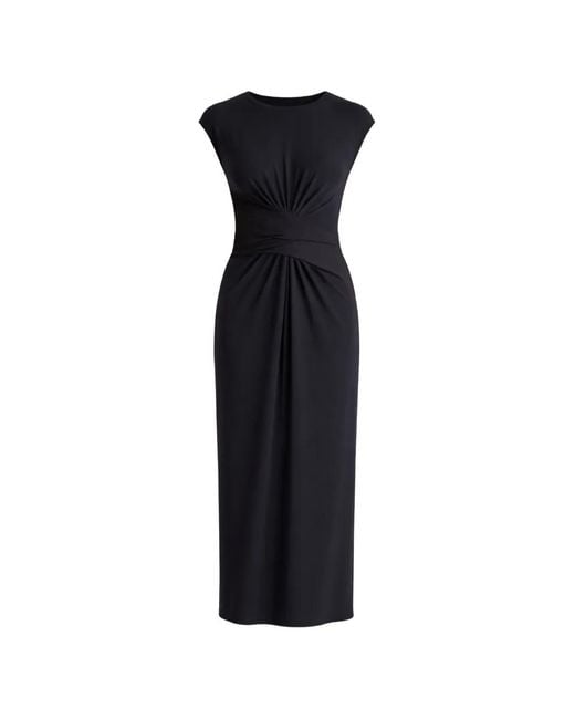 Vince Black Twisted Knot Midi Dress