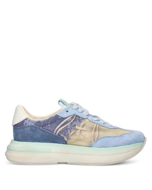 Premiata Blue Cassie Sneakers