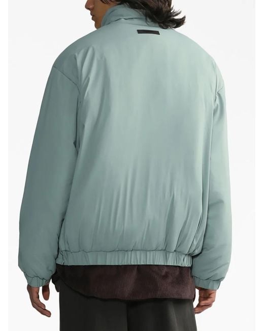 Fear Of God Blue High-Neck Puffer Jacket for men