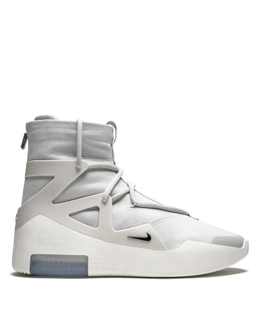 Nike Gray Air Fear Of God 1 "Light Bone" Sneakers for men
