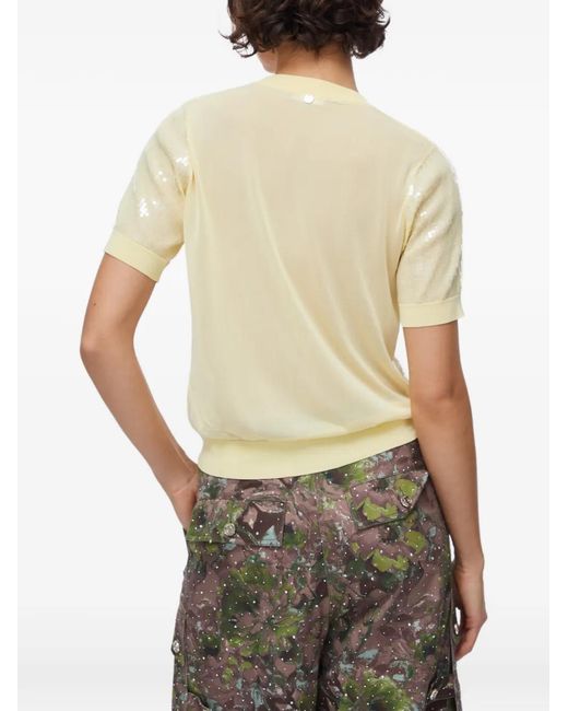 Liu Jo Natural Top With Sequins
