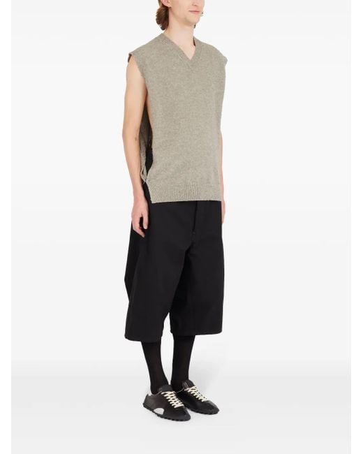 Maison Margiela Cut-Out Detailing Vest in Gray for Men | Lyst