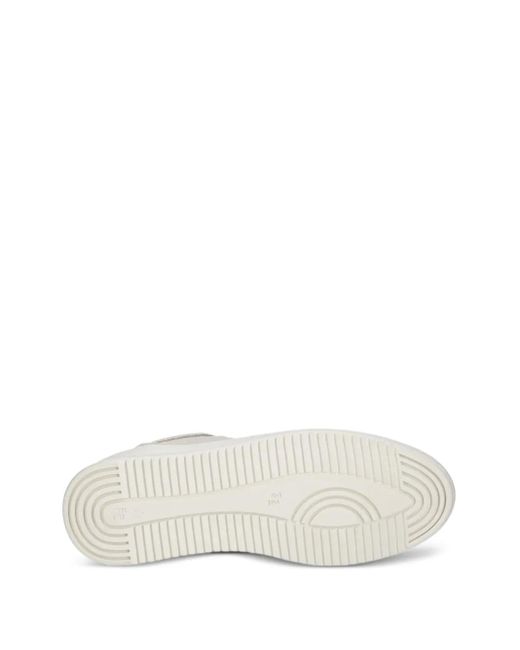 Filling Pieces White Jet Runner Low-Top Suede Sneakers for men