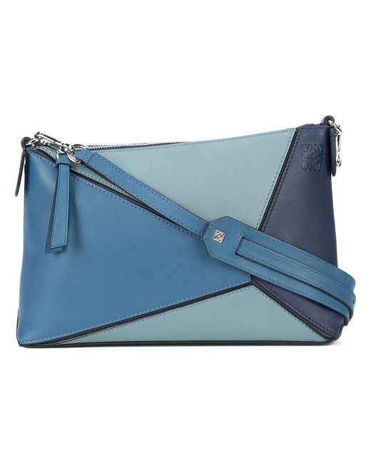 Loewe Blue Puzzle Pochette Bag