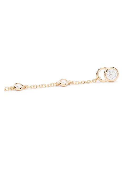COURBET White 18Kt Recycled Co Laboratory-Grown Diamond Mono Hanging Earring