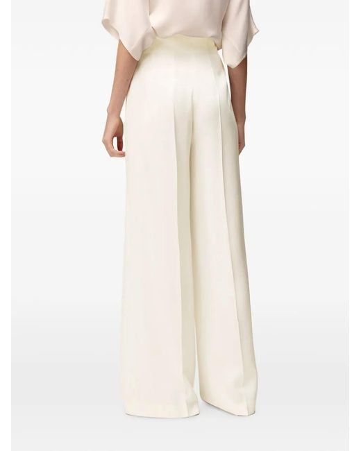 RETORI White High-Waisted Wide-Leg Trousers