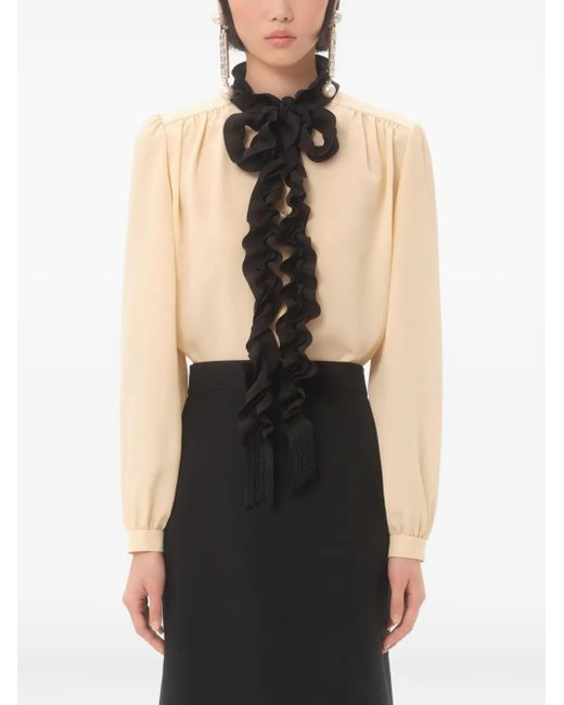 Valentino Garavani Natural Crepe De Chine Shirt