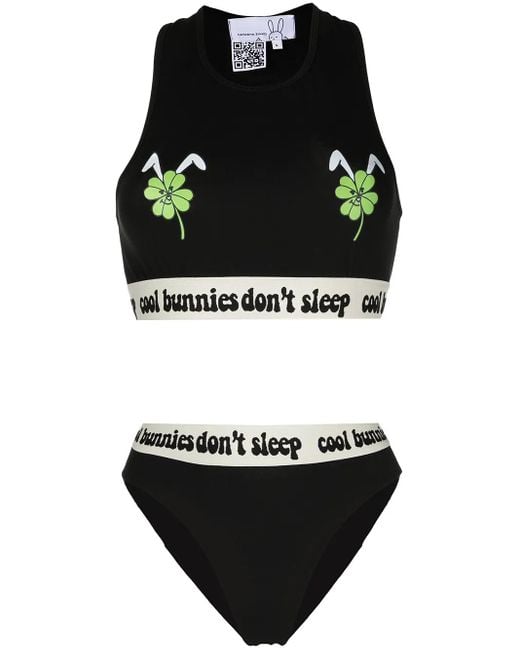 Natasha Zinko Lucky クロップドトップ セット Black