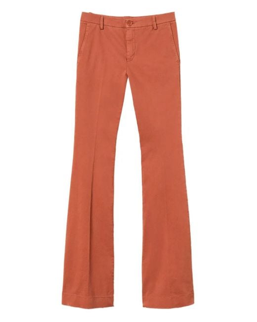 Twinset Red Pantalon À Coupe Évasée
