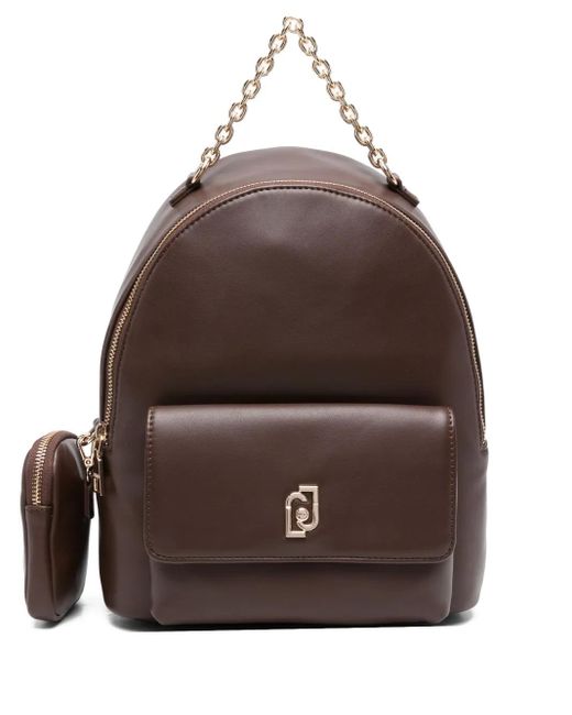Mochila con correa de cadena Liu Jo de color Brown
