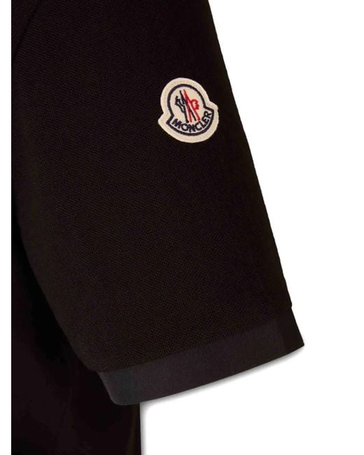 Moncler Black Mini Polo Shirt for men