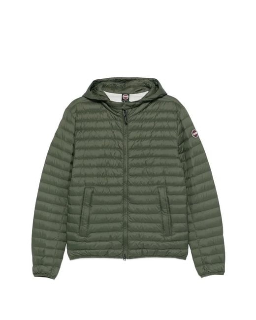 Colmar Green Hooded Quilted Jacket for men