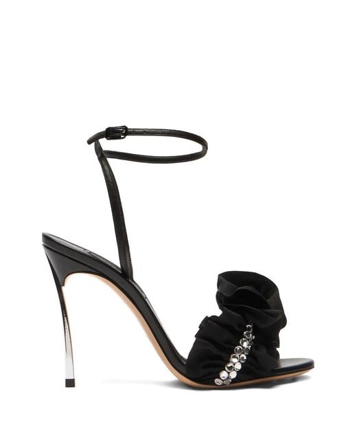 Casadei Black Annabel Blade Sandals