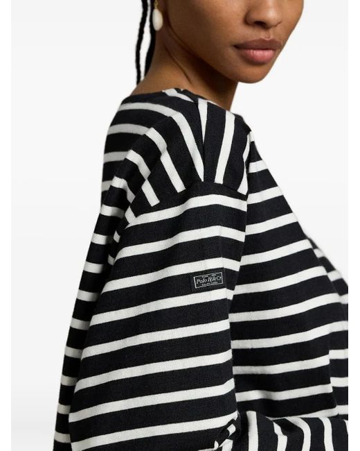 Polo Ralph Lauren Black Breton-Stripe Top