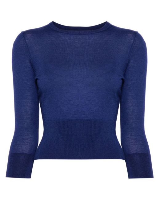 Maglione Superfine di N.Peal Cashmere in Blue