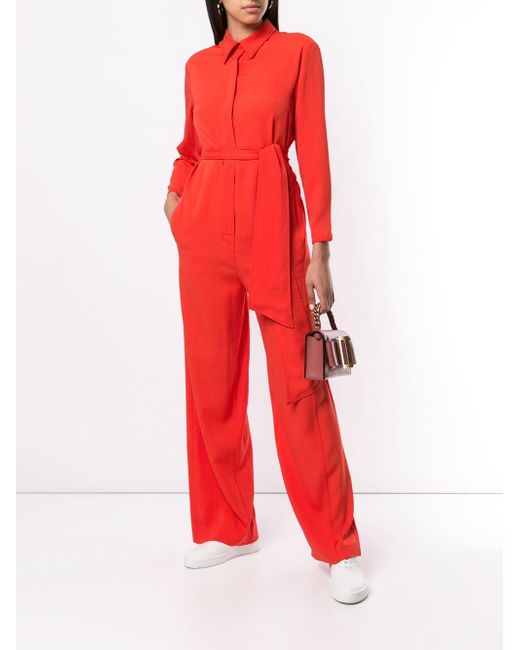 ‎LAYEUR‎ Boiler Suit in Red - Lyst