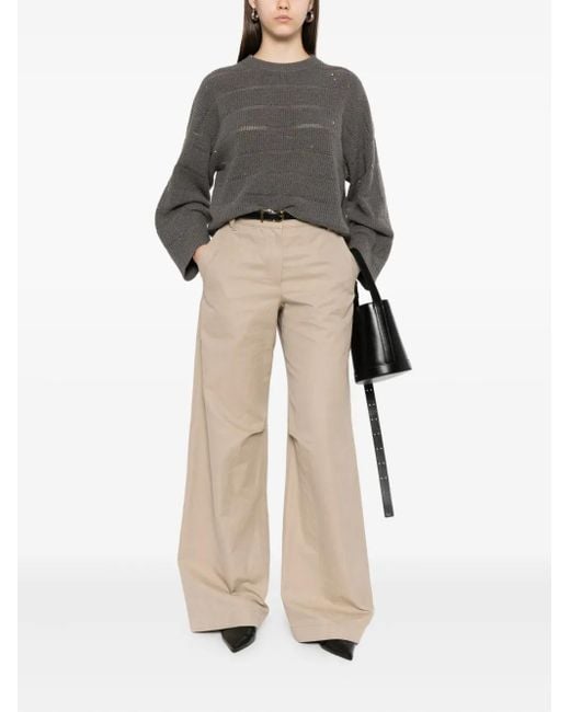 Brunello Cucinelli Gray Sweaters
