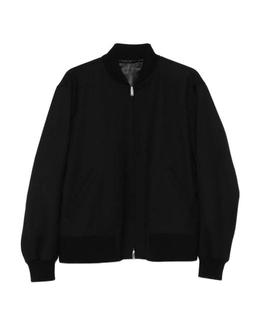 Lardini Bomberjacke mit Reißverschluss in Black für Herren