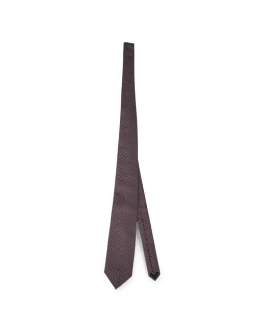 Pal Zileri White Geometric-Pattern Tie for men