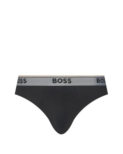 Boss Black Three-Pack Of Logo-Waistband Briefs for men