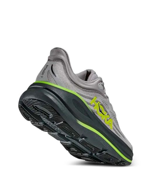 Hoka One One Green Bondi 9 Perforated Sneakers for men