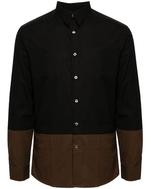 Camicia bicolore di Paul Smith in Black da Uomo