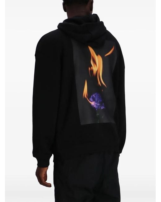 Sudadera Estampada Con Capucha HUGO de hombre de color Black