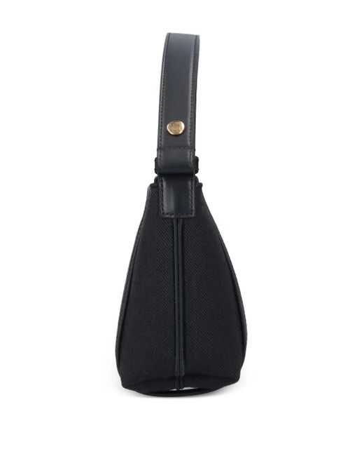 Bolso de hombro con correa con logo Chloé de color Black