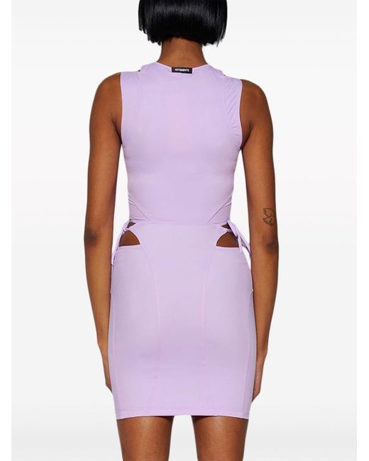 Vetements Purple Kleid im Deconstructed-Look