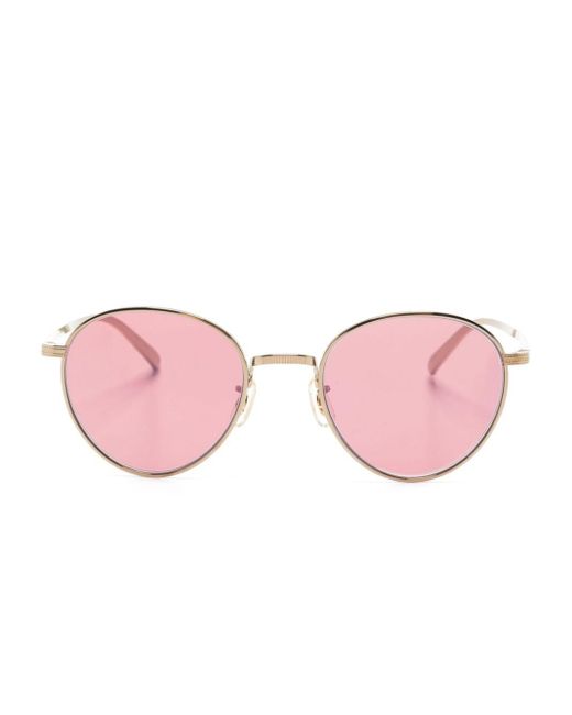 Oliver Peoples Pink Rhydian Round-frame Sunglasses for men