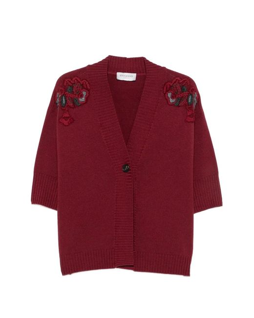 ERMANNO FIRENZE Floral-Embroidered Cardigan