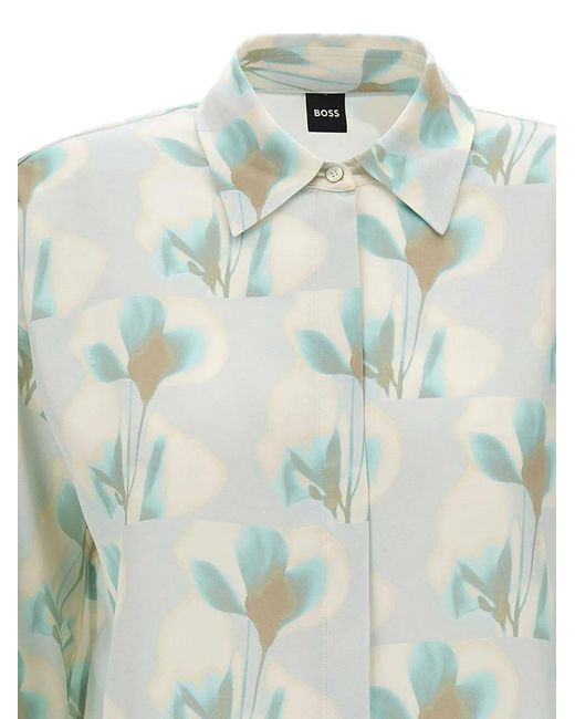 Boss Blue Bimina Floral Shirt