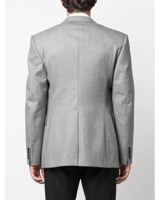 Blazer con botones Alexander McQueen de hombre de color Gray