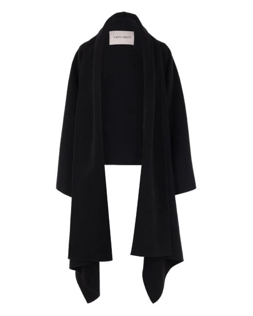 Alberta Ferretti Black Draped Jacket