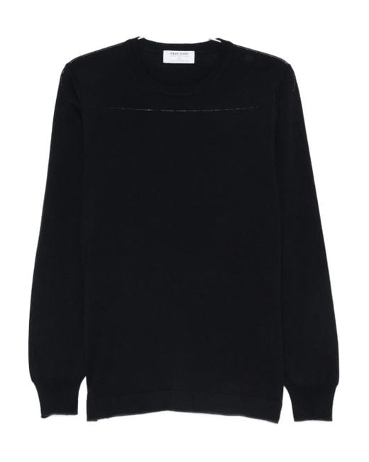 メンズ Gran Sasso クルーネック セーター Black