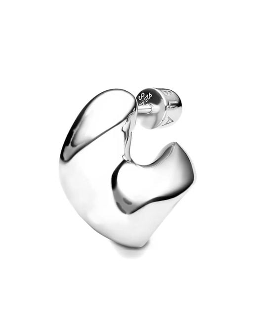 Pendiente Saddle pequeño Maria Black de color Metallic