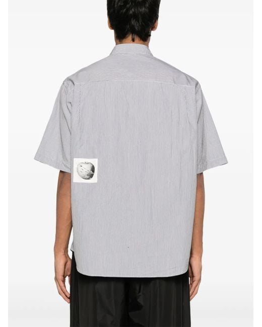 Undercover Overhemd Met Patchwork in het Gray voor heren