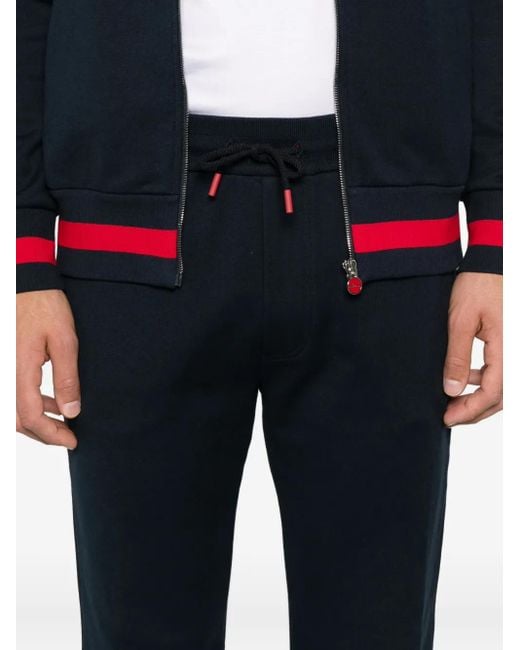 Kiton Blue Cotton Tracksuit Suits for men