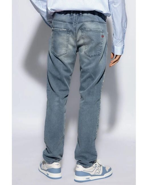 DIESEL Blue D-Krooley Tapered-Leg Jeans for men